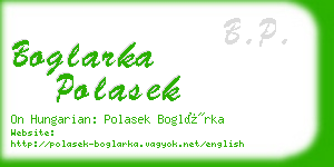 boglarka polasek business card